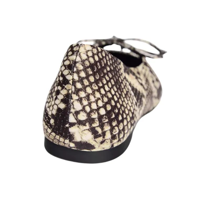 ZARA Casual Single Shoes 1cm Women's Snakeskin Print-5