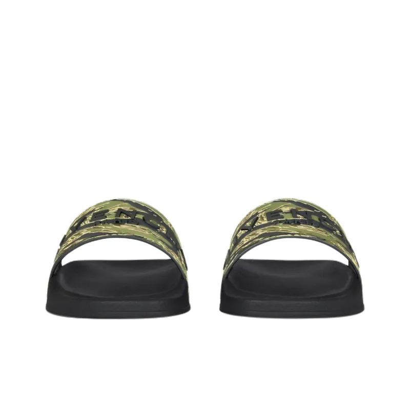 Givenchy Slip Resistant Slide Slippers Men's Army Green-2