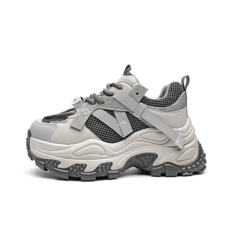 ABIDJAN Lightweight Low-Top Chunky Sneakers Women's-0