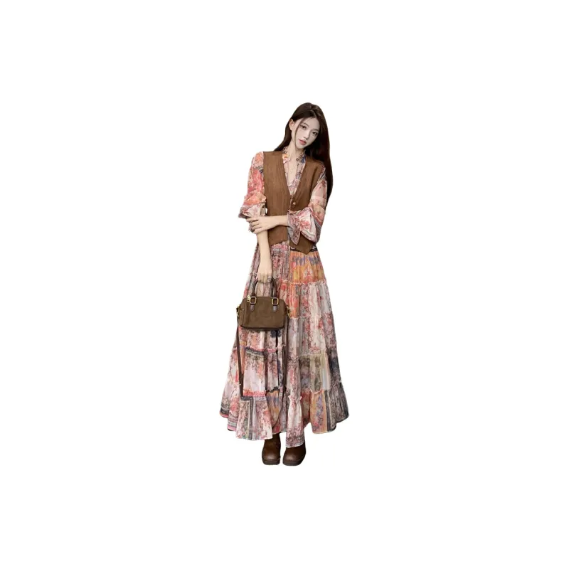 GULIANFEI Skirt Set Women's Image Color-2