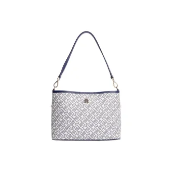 Tommy Hilfiger Polyurethane Tote Bag, Shopping Bag, Shoulder Bag Women's Blue
