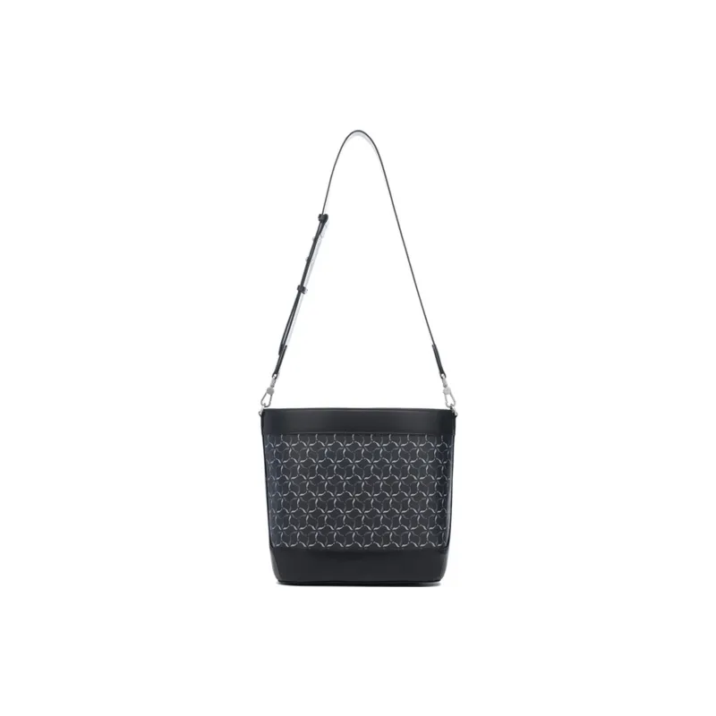 LI NING 1990 Commuter Series TPU Bucket Bag, Shoulder Bag, Crossbody Bag Regular Unisex Black-2
