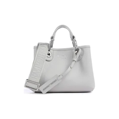 EMPORIO ARMANI Synthetic Material Tote Bag, Shopping Bag, Handbag Women's Light Gray
