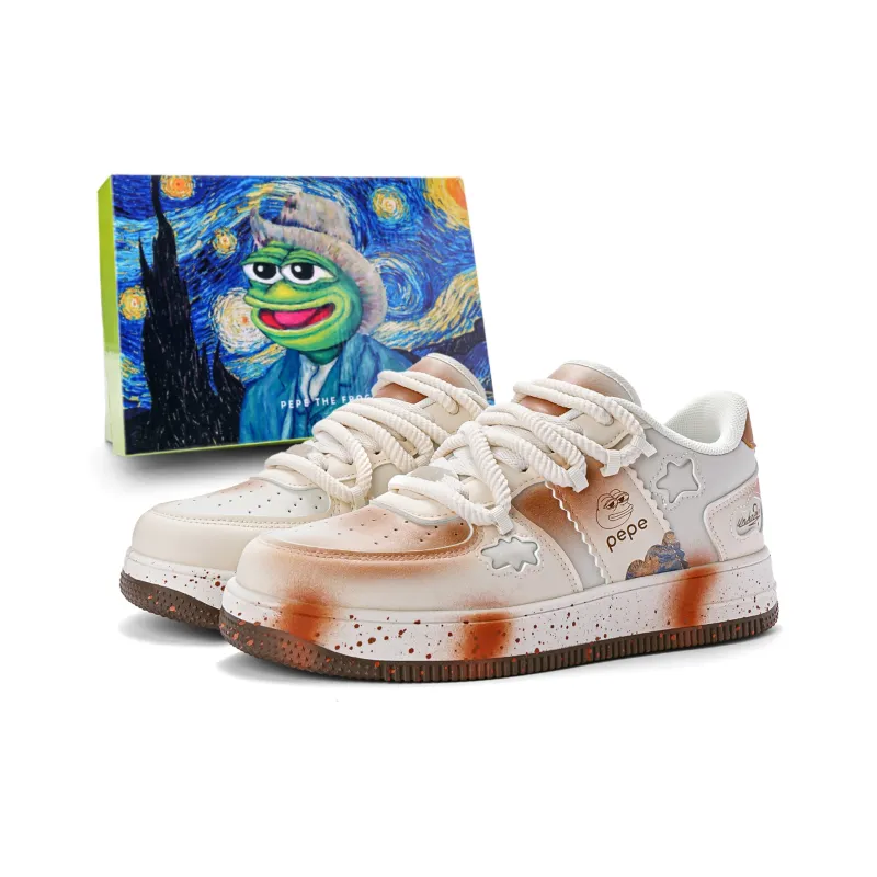 Pepe The Frog Low-Top Skateboard Shoes Unisex-21