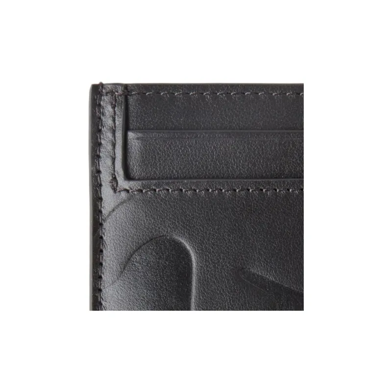 Mulberry Cow Leather Card Holder Men's Black-4