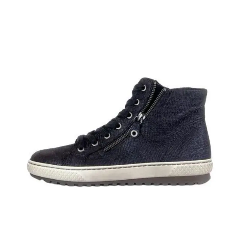 Gabor Fashion High Top Casual Shoes Women's Marine Blue-0
