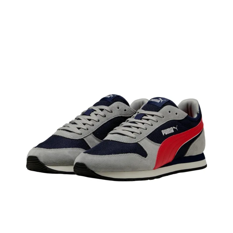 PUMA ST MILER Anti Slip Wear Resistant Low Top Casual Running Shoes Unisex Gray Red-2