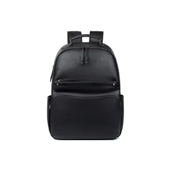 LARTIGENT Cow Leather Backpack Regular Men's Black