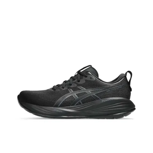 Asics Gel Cumulus 27 Abrasion Resistant Low Top Running Shoes Men's Black