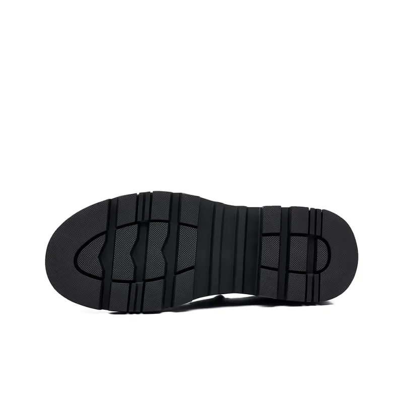 JIETEGONGYANG Casual Shoes Men's Black-4