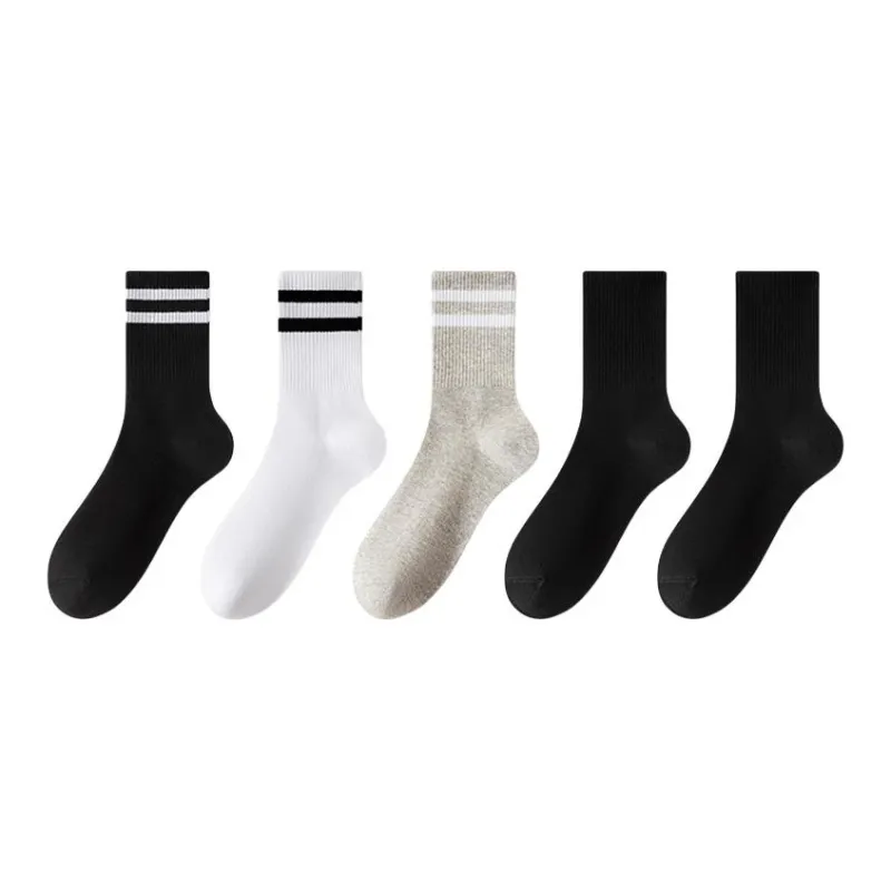 Urban Beauty Mid-Calf Socks Unisex 5 Pack-15