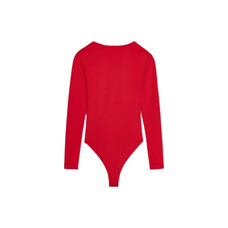 ZARA Bodysuits Women's Deep Red-1