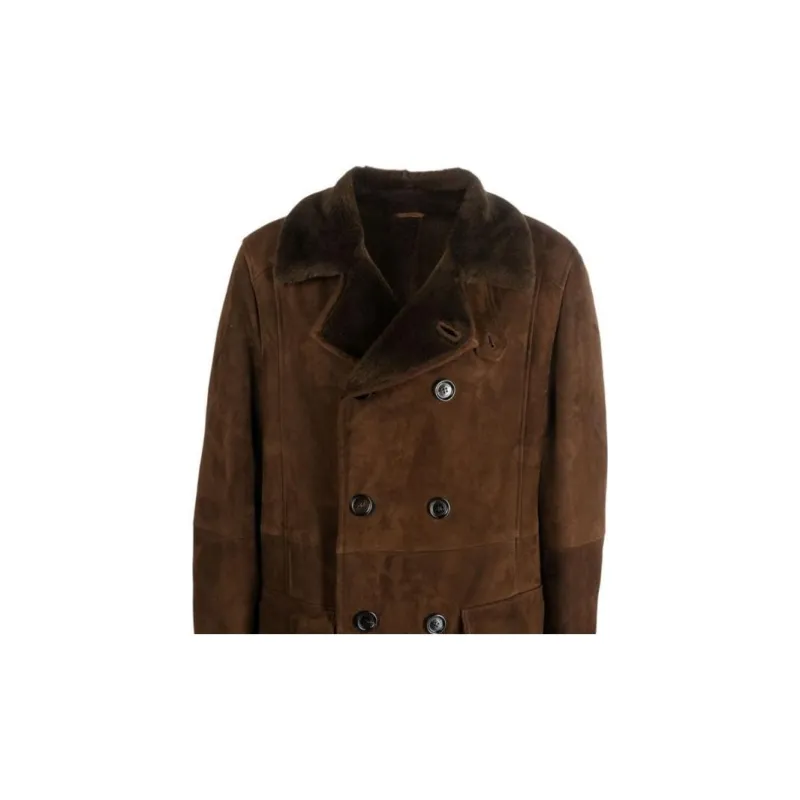 Brunello Cucinelli Double Breasted Straight Hem Coat-4