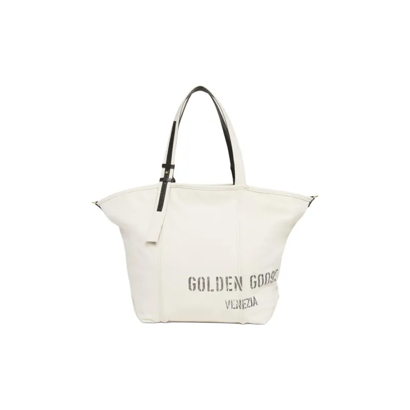 Golden Goose Canvas Bag, Tote Bag, Shopping Bag, Portable Crossbody Bag, Shoulder Bag Women's White-0