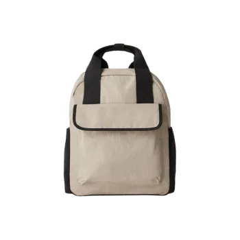 ZARA Polyamide Backpack Regular Unisex Beige