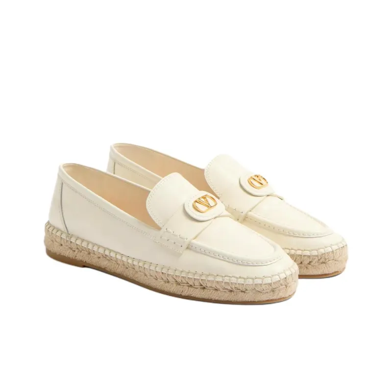 Valentino VLogo Signature Espadrilles Women's White-2
