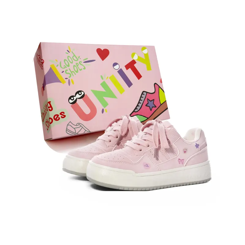 UNIITY Low-Top Skateboard Shoes Women's Pink-0