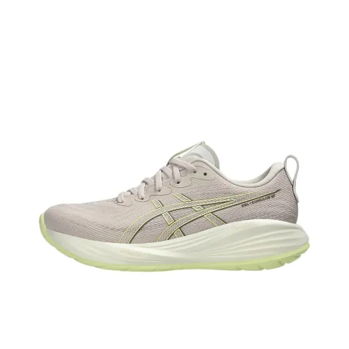 Asics Gel Cumulus 27 Cushioning Low Top Running Shoes Women's Beige Yellow