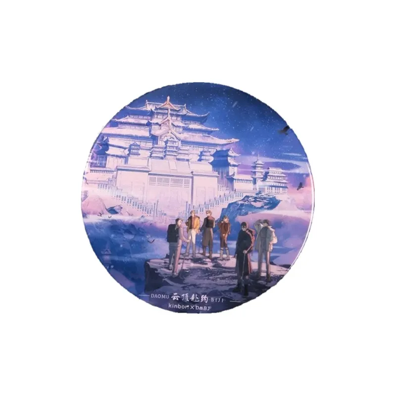 GUANGBO X The Lost Tomb 75mm Badge Cloud Top Appointment, Wu Xie Zhang Qiling Merch Badges-0