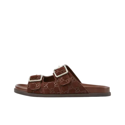 GUCCI Slide Slippers Men's Brown