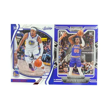 PANINI 2021 22 Warriors Rising Stars Moody 149 Kuminga RC Special Card Sports Cards 2 Pcs