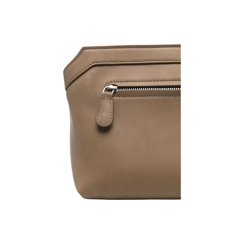 THE ROW Calfskin Clutch Women's Brown-3