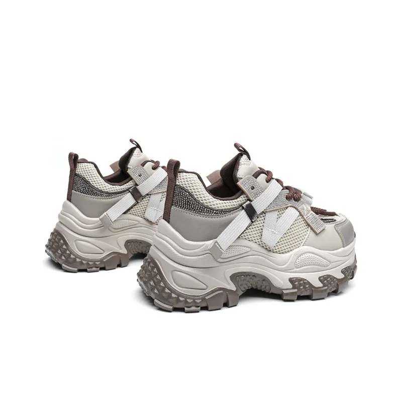 ABIDJAN Lightweight Low-Top Chunky Sneakers Women's-9