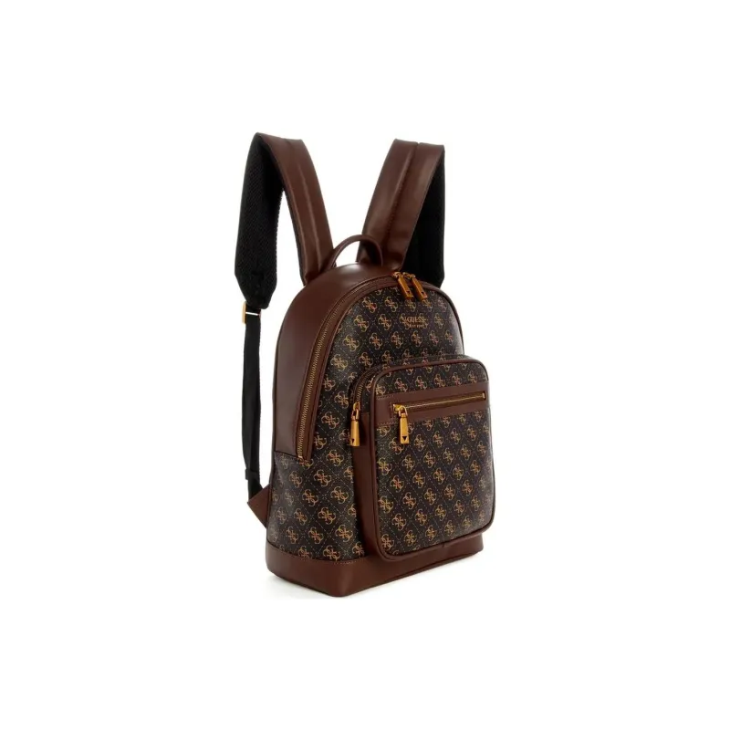 GUESS Keith Collaboration Artificial Leather Backpack Men's Brown-3