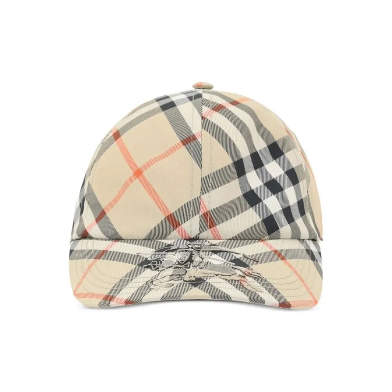 Burberry Polyester Baseball Caps Men's Brown-0