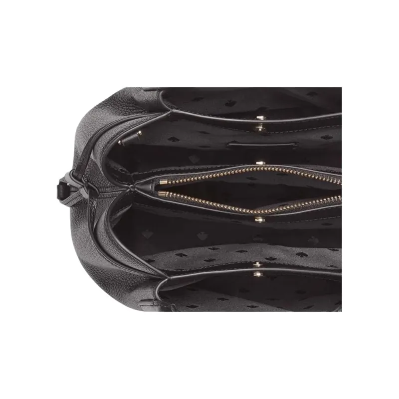 Kate Spade Leather Shoulder Bag Crossbody Bag Handbag Small Size Women's Black-3