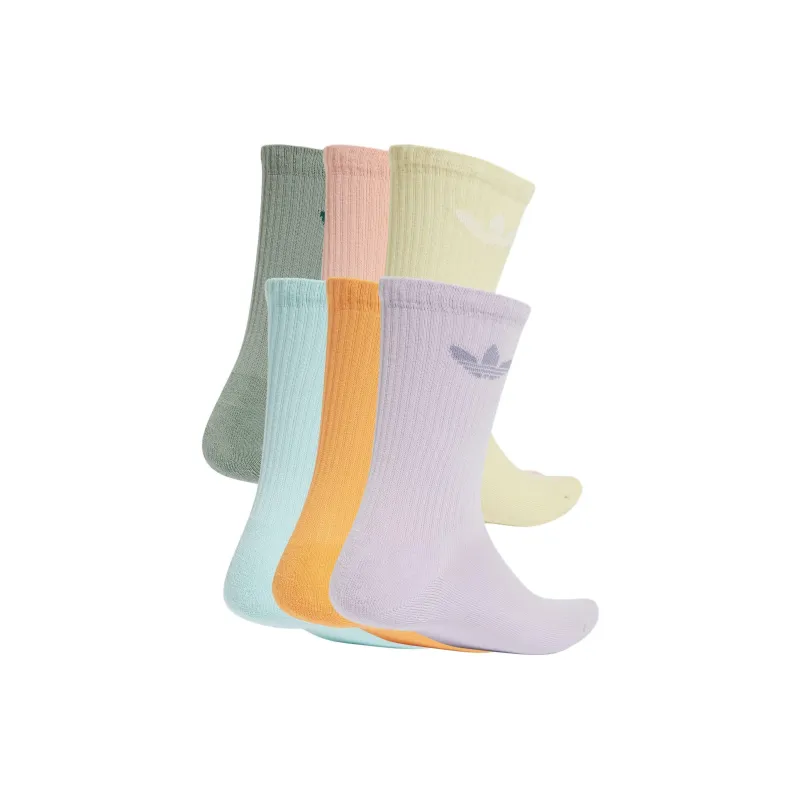 Adidas Originals Trefoil Cushion Crew Socks 6 Pairs-1