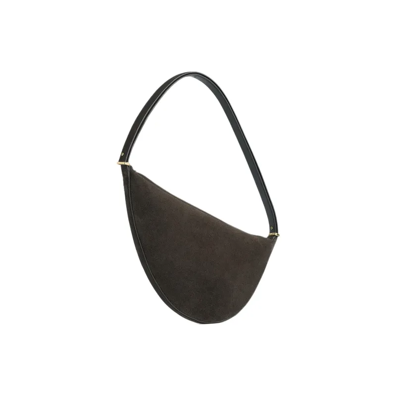 TOTEME Suede Scooped Sling Shoulder Bag-1
