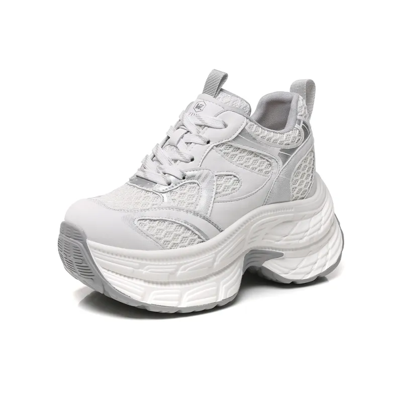 NRDROFFICIAL Anti-Slip And Wear-Resistant Height Increasing Low-Top Chunky Sneakers Women's-6