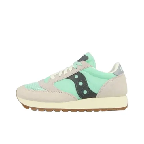 Saucony Jazz Original Vintage Anti Slip Wear Resistant Low Top Running Shoes Women's Asphalt Gray