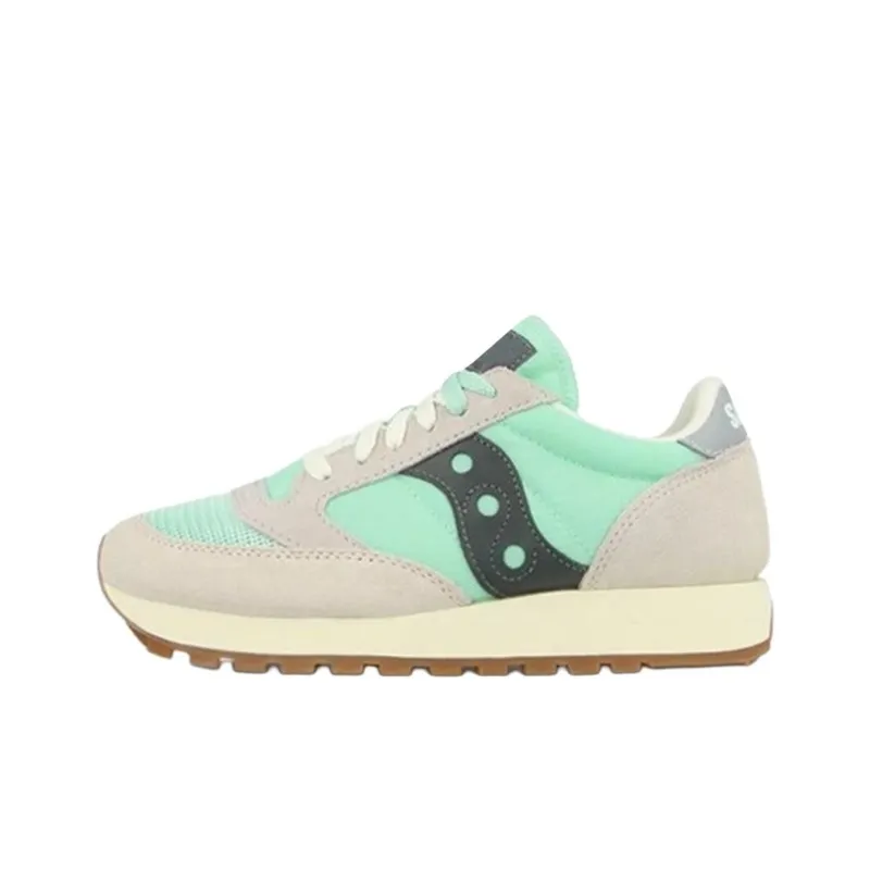 Saucony Jazz Original Vintage Anti Slip Wear Resistant Low Top Running Shoes Women's Asphalt Gray-0