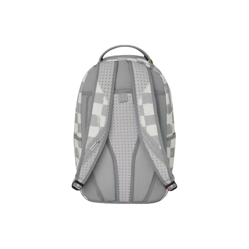 SPRAYGROUND Artificial Leather Backpack Unisex Gray White-4