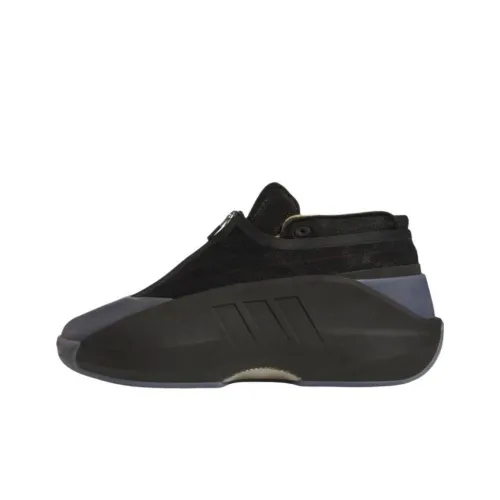 Adidas Crazy Infinity Anti Slip Wear Resistant Mid Top Vintage Basketball Shoes Men's Black