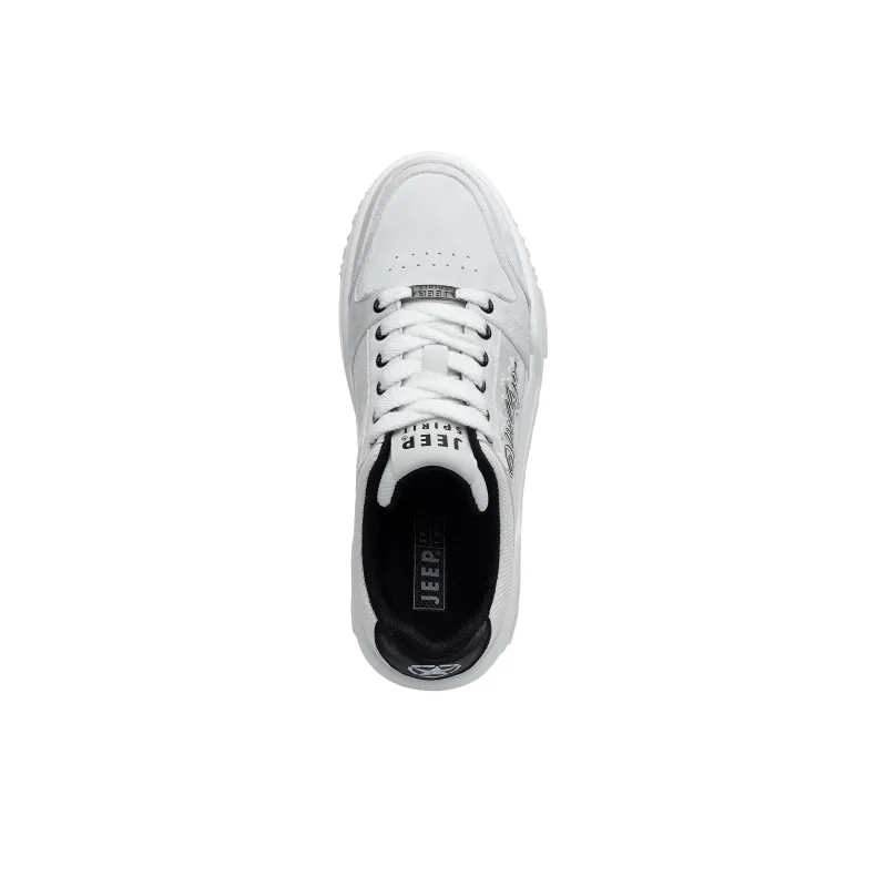 JEEP SPIRIT Coverage Cushioning Wear-Resistant Low-Top Skateboard Shoes Men's Sand Fox White-3