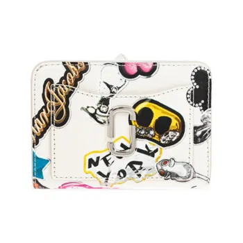MARC JACOBS Leather Wallet Women's White