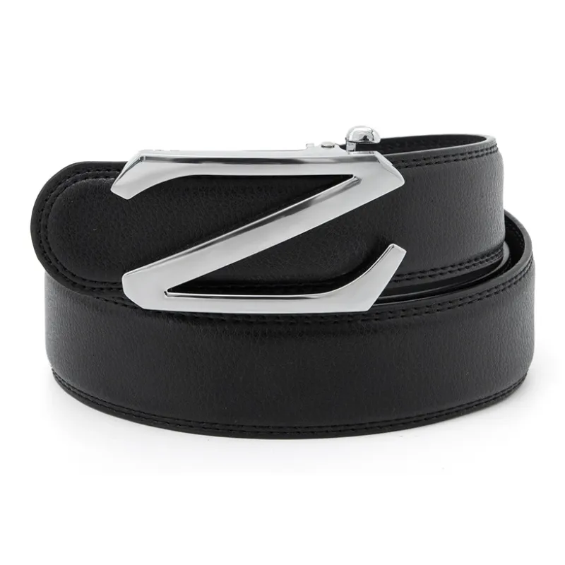 BAIJUAN Cow Leather Belts Men's 3.5CM-1