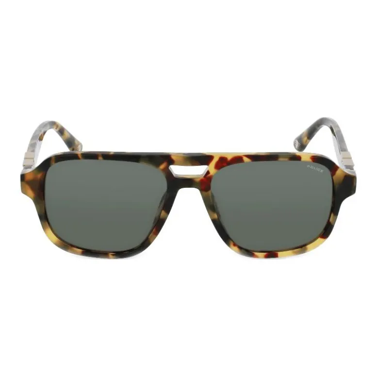 Police Acetate Irregular Shape Sunglasses Men's Tortoiseshell-1