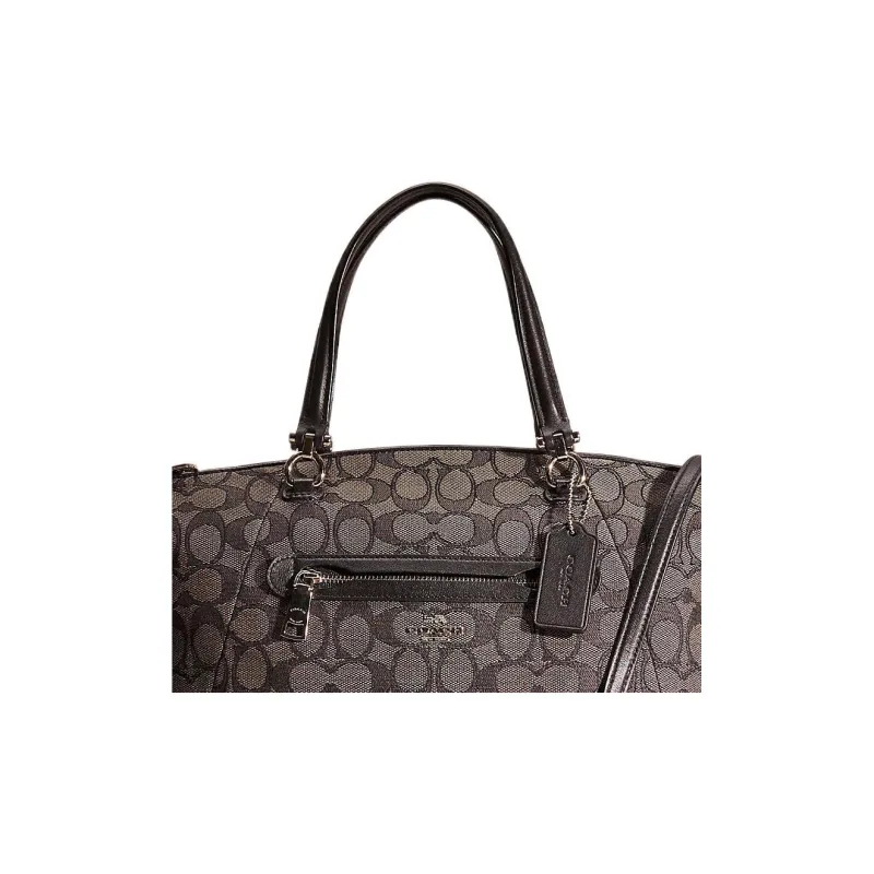 COACH Prairie Fabric Tote Bag Shopping Bag Shoulder Bag Crossbody Bag Handbag Large Size Women's Black-1
