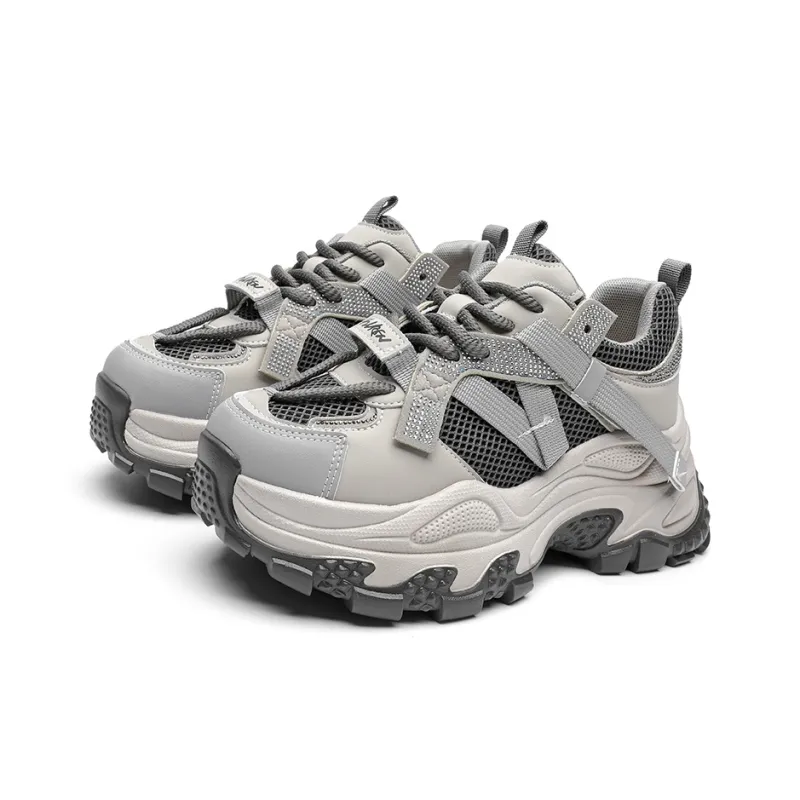 ABIDJAN Lightweight Low-Top Chunky Sneakers Women's-2