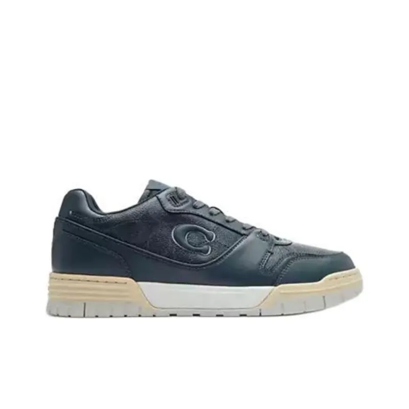 COACH Soho Low-Top Skateboard Shoes Men's Blue-1