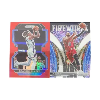 PANINI 2021 22 Clarke 299 Knit Raven Firework Special Stick Sports Cards 2 Pcs