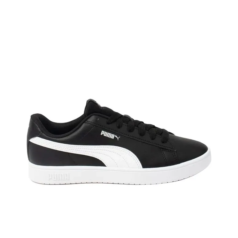 PUMA Rickie Anti Slip Wear Resistant Low Top Skateboard Shoes Men's Black White-1