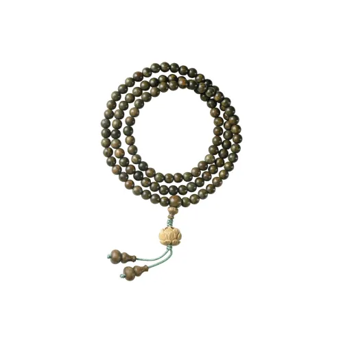 Jinghua Record Green Sandalwood Wooden Bracelets Unisex