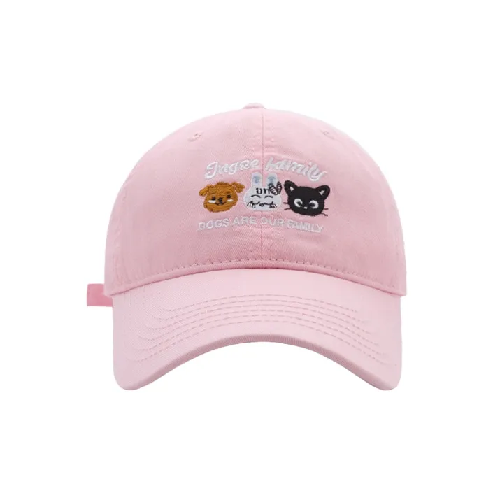 SLEEPYWALK Washed Cotton Baseball Caps Women's-6