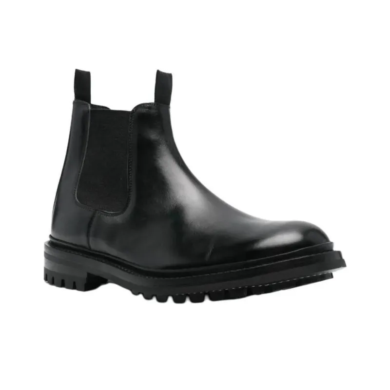 Tricker's Short Chelsea Boots Men's Black-2