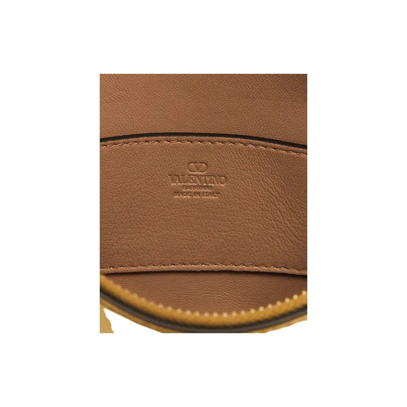Valentino Rockstud Calfskin Shoulder Bag Mini Women's Gold-5